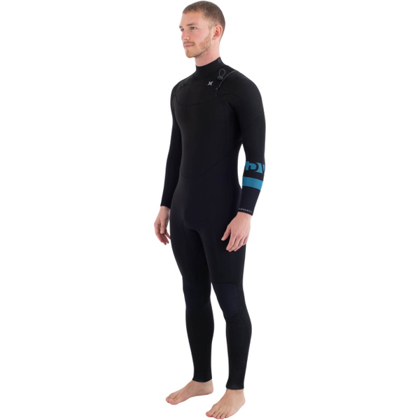 2026 Hurley Mens Advant 4/3mm Chest Zip Wetsuit MFS0013423 - Black1